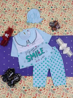 0Mth - 3Mth Smile Ferozi Baby Suit For Newborn NBS80