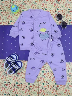 0Mth - 9Mth Baby Light Purple Baba Suit For Newborns BG NBS71