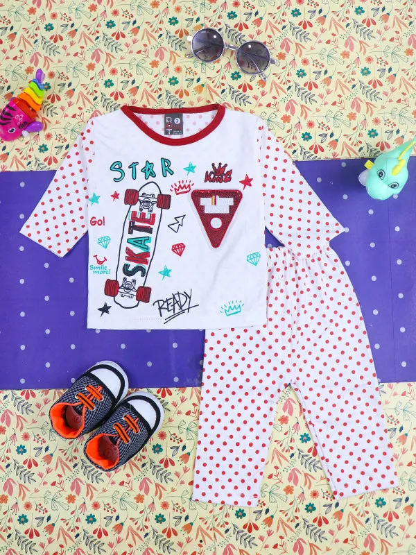 3Mth - 9Mth Star Red Baba Suit For Newborns HG NBS98