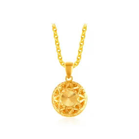 916 Gold Sun Pendant