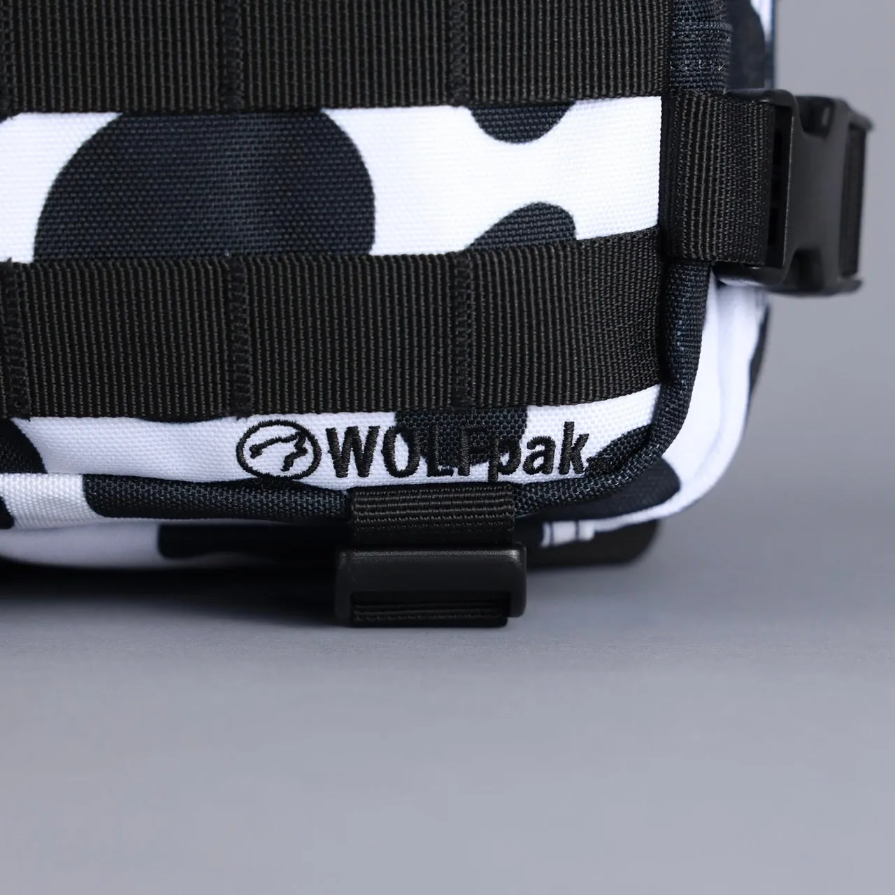 9L Backpack Mini Black White Cow