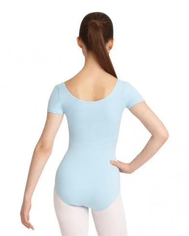 Adult Short Sleeve Leotard (Pastel Blue) CC400 - X-Large