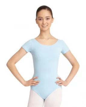 Adult Short Sleeve Leotard (Pastel Blue) CC400 - X-Large