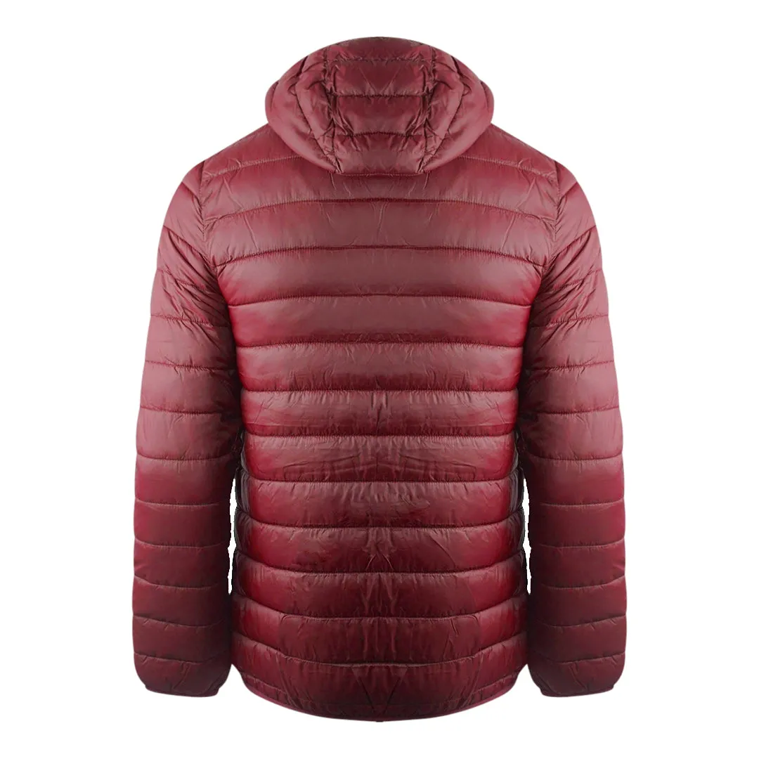 Aquascutum London Logo Bordeaux Red Active Hoodie Jacket