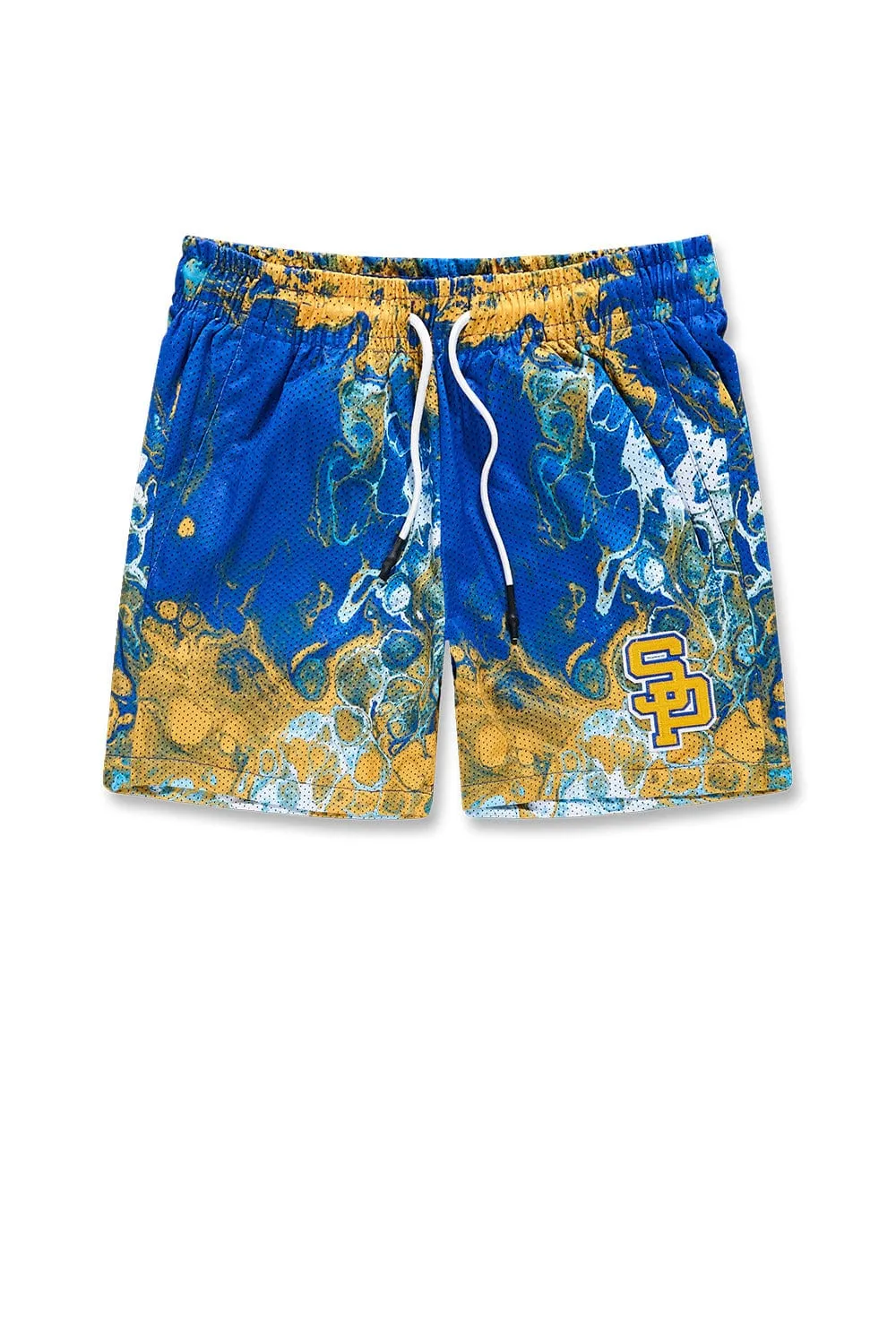 Athletic - Marbled Mesh Shorts (Golden State)