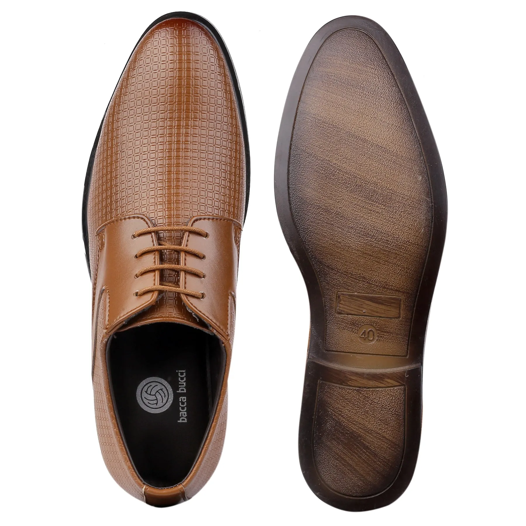 Bacca Bucci OSLO Formal Shoes with Superior Comfort | All Day Wear Office Or Party Lace-up Shoes