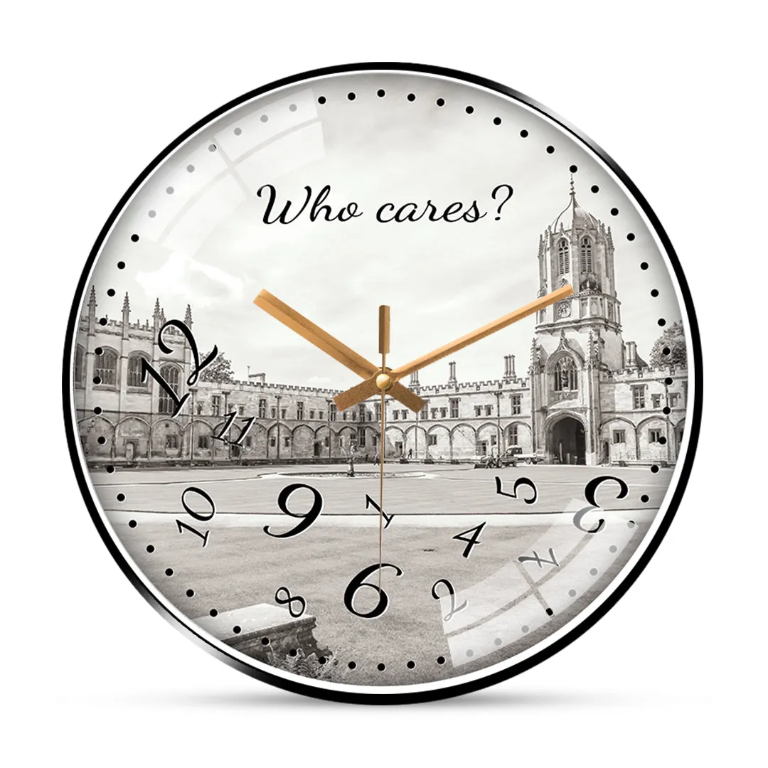 Beautiful architecture oxford city wall clock