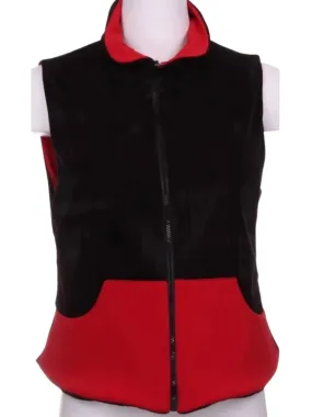 Black Velvet   Red Reversible Vest