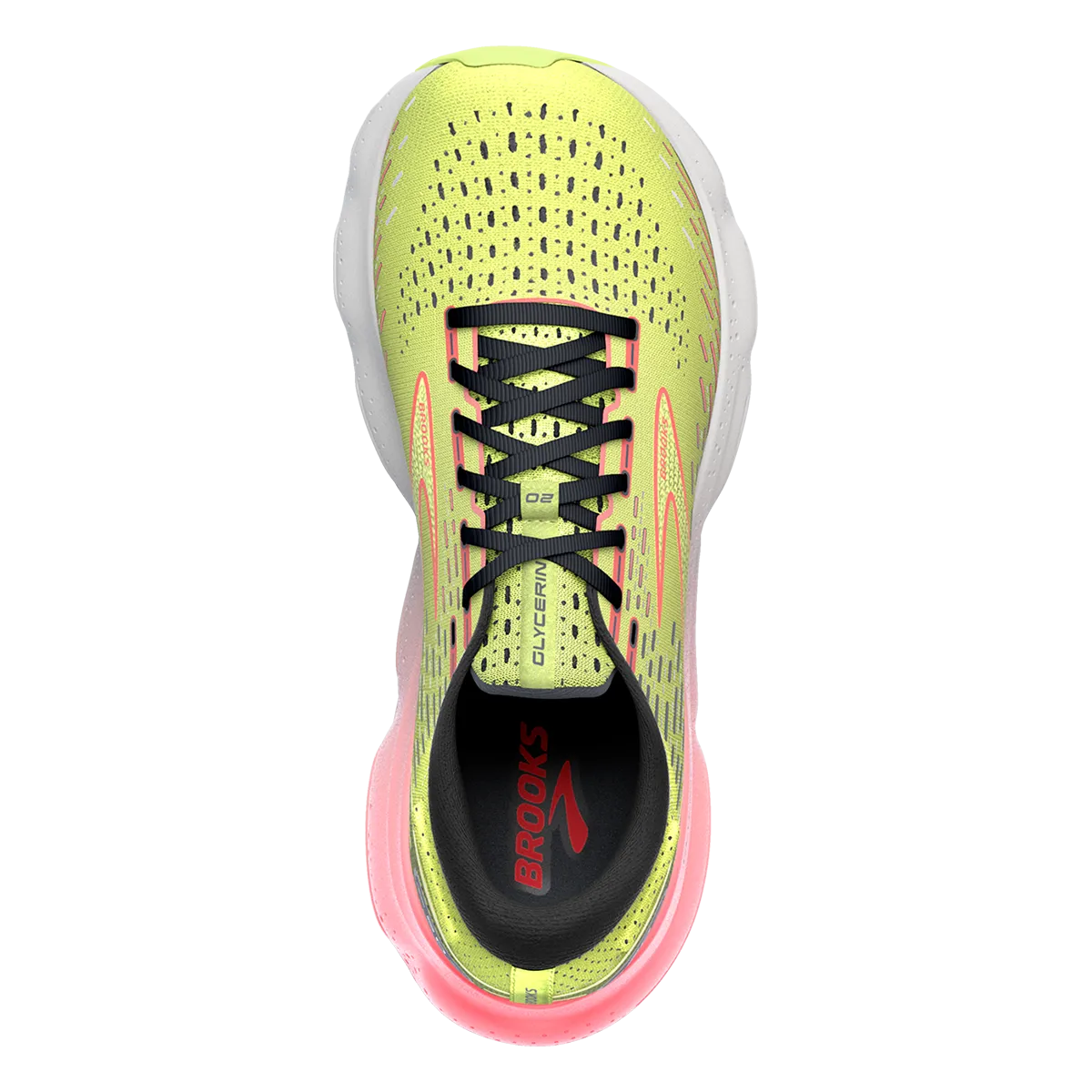 Brooks Glycerin 20 - Lime - Red - Ebony