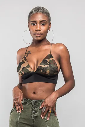 Camo Bralette Top