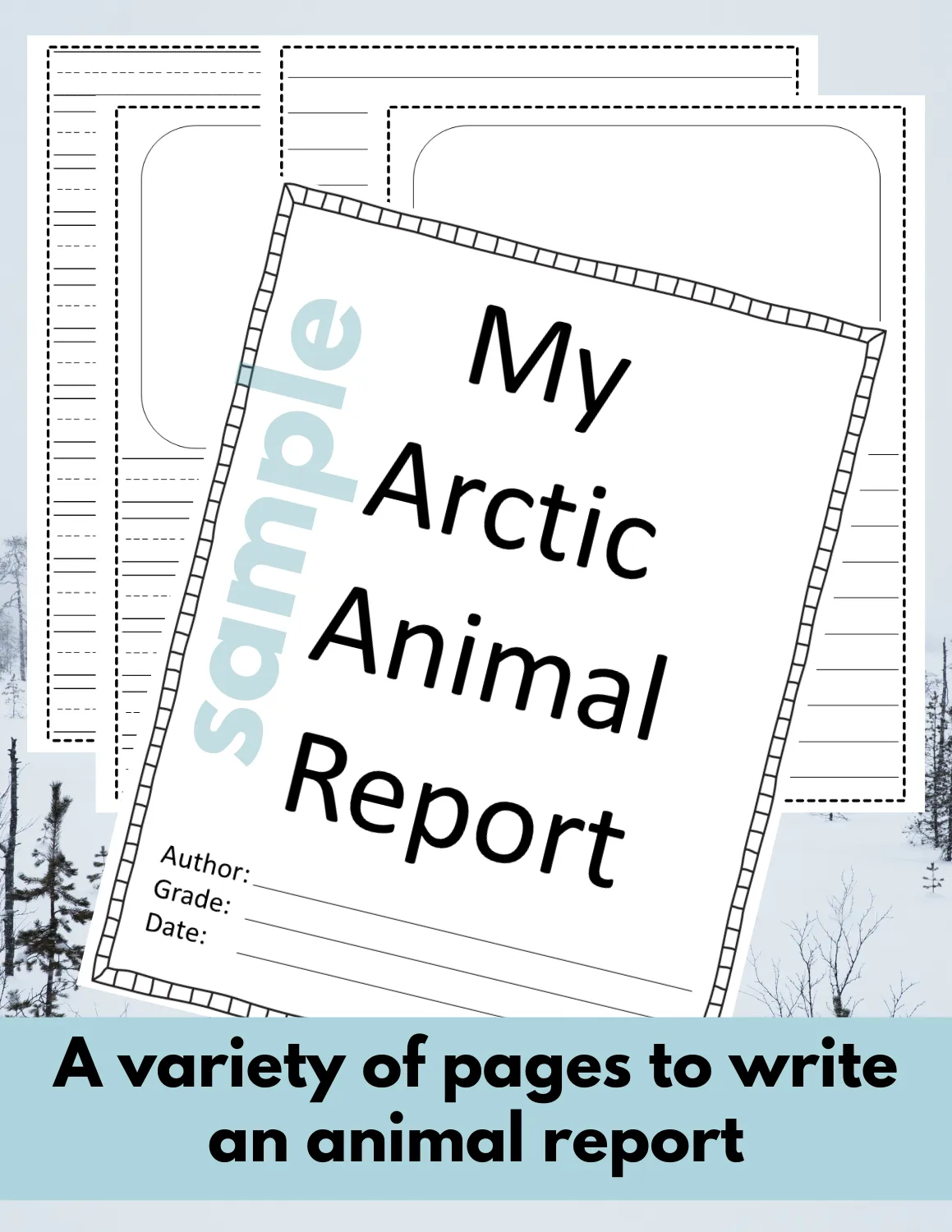 Canada lynx Animal Research Pages for learning about Arctic animals