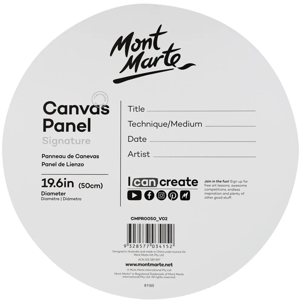 Canvas Panel Round Signature 1pc 50cm (19.6in)