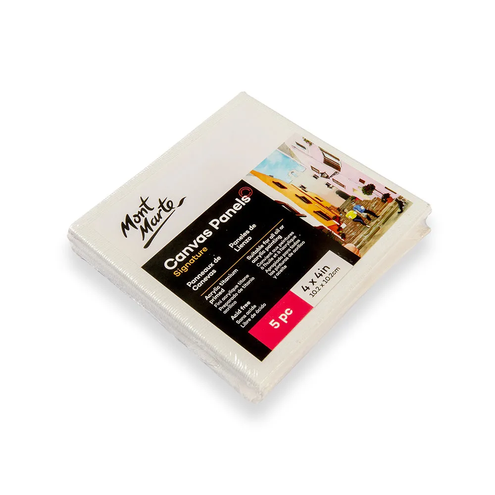 Canvas Panels Signature Pack 5 10.2 x 10.2cm (4 x 4in)