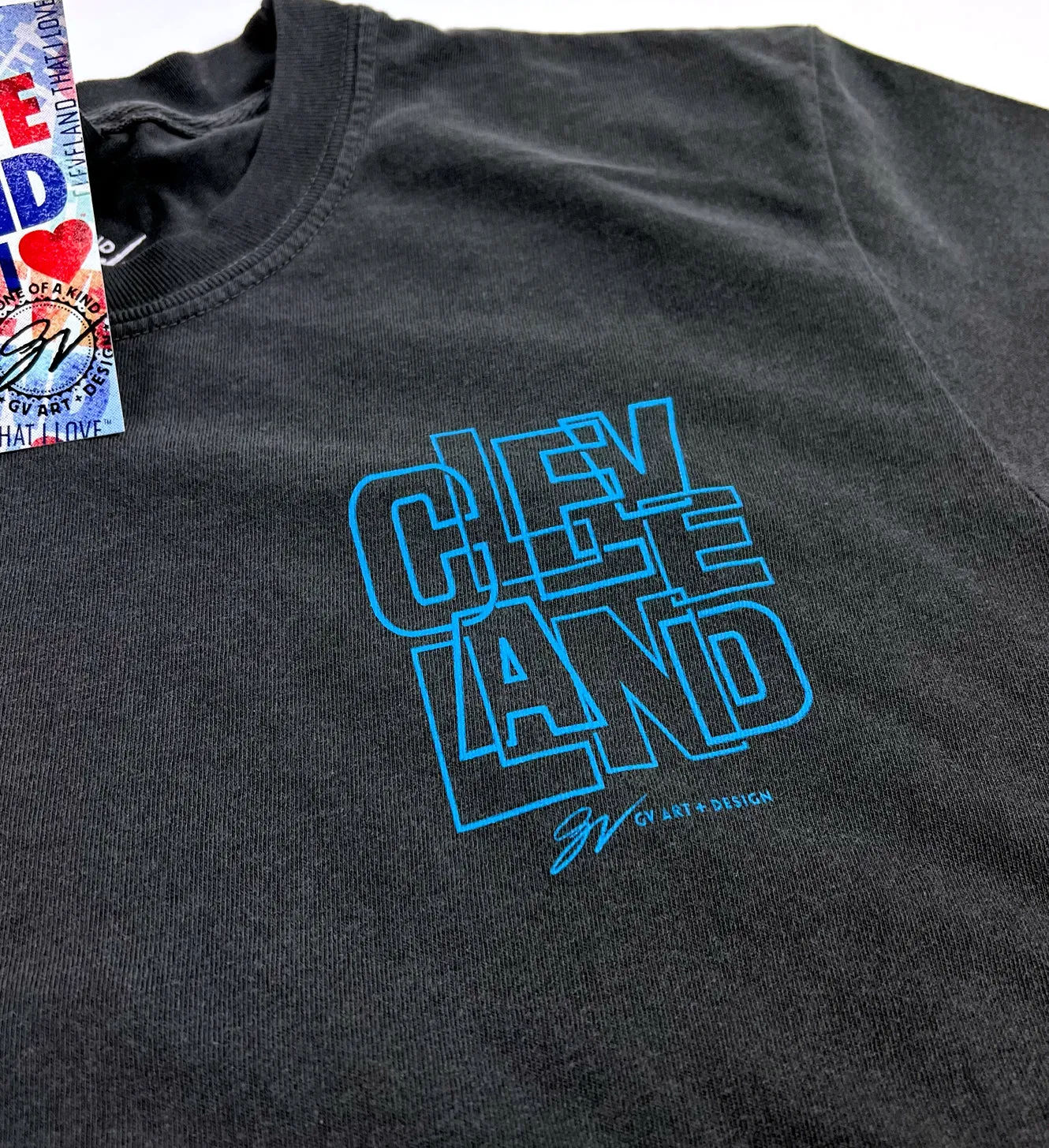 Cleveland Paint The City Charcoal T shirt