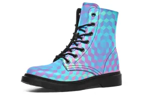 Colorful 3 D Combat Boots