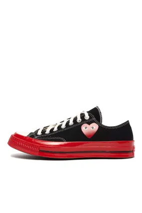 Comme des Garcons PLAY x Converse Chuck 70 Low Shoes Black/Red