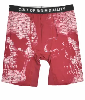 CULT BRIEFS "SKULL" IN CORAL / BEET RED