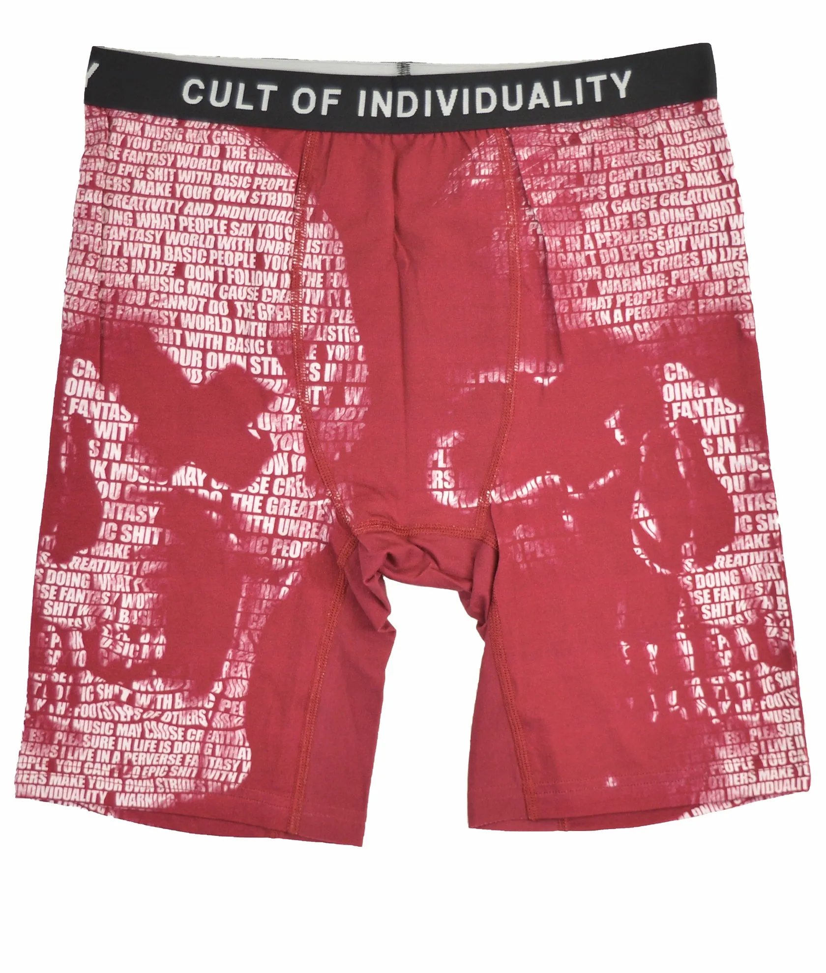 CULT BRIEFS "SKULL" IN CORAL / BEET RED