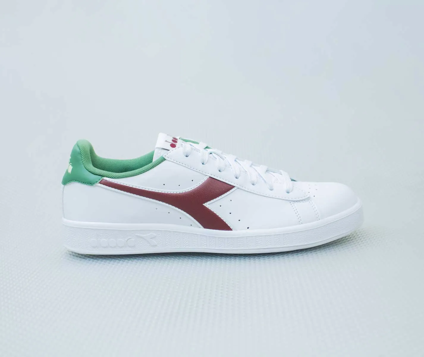 Diadora Game P Leather White Barn Red Sneaker