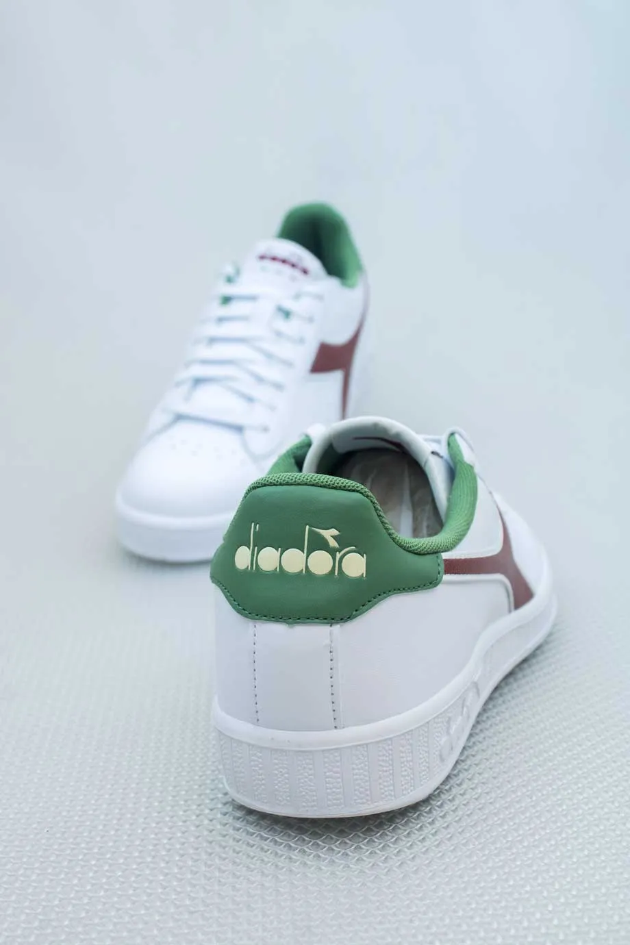 Diadora Game P Leather White Barn Red Sneaker