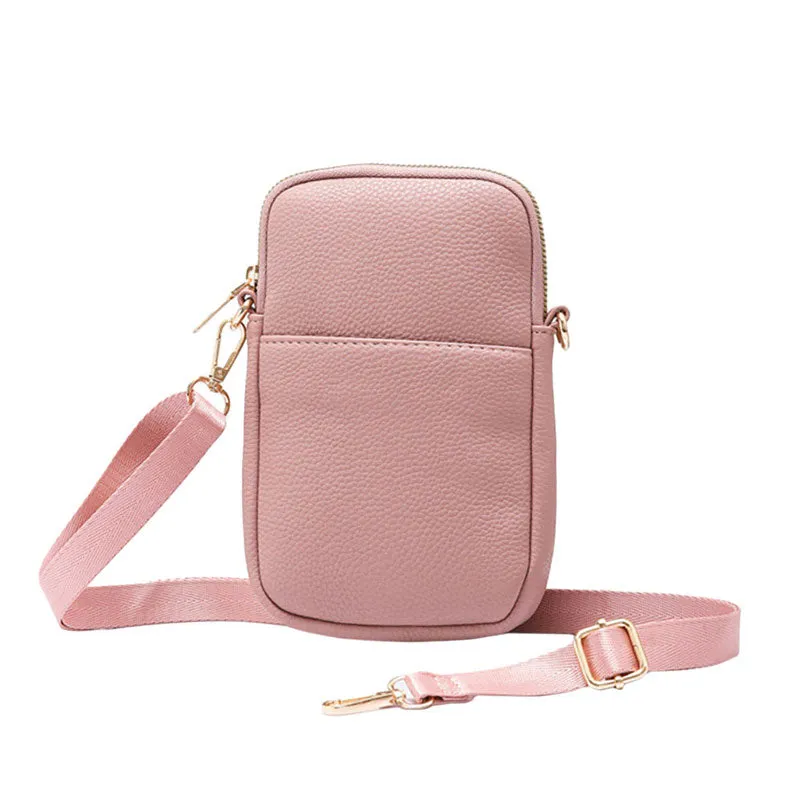 Faux Leather Rectangle Crossbody Bag