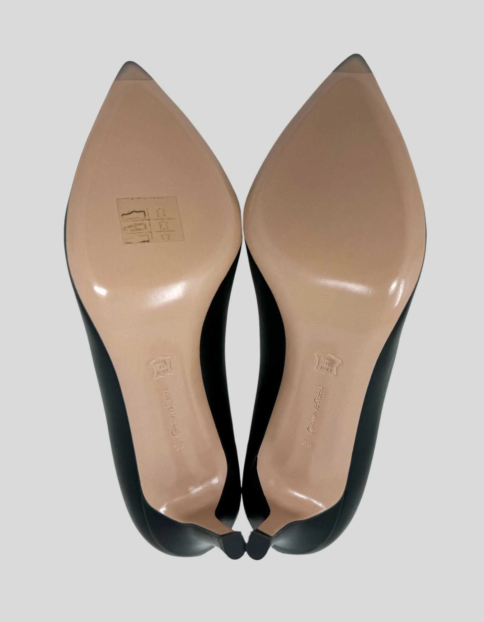 GIANVITO ROSSI Gianvito 85 Vitello Leather Point-Toe Pumps w/ Tags - 39 IT | 9 US