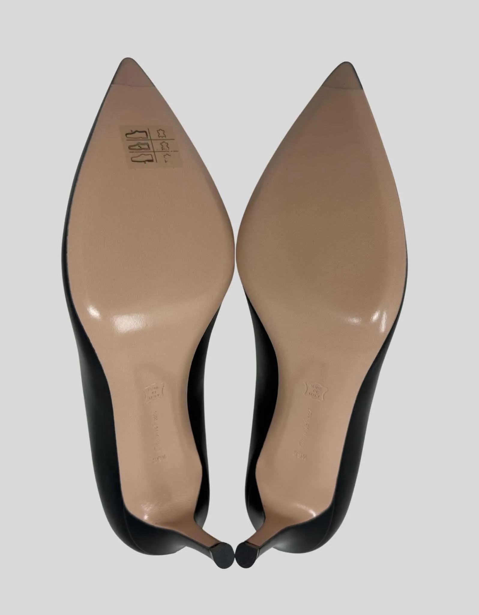 GIANVITO ROSSI Gianvito 85 Vitello Leather Point-Toe Pumps w/ Tags - 39.5 IT | 9.5 US