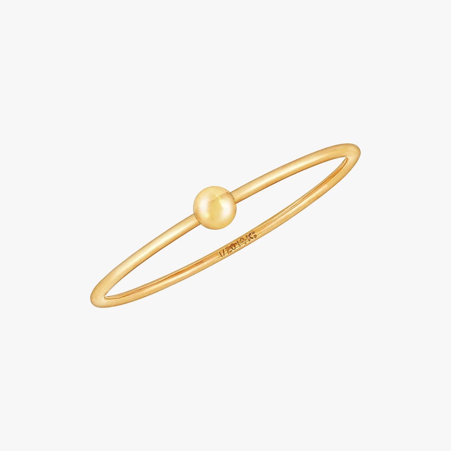 Golden Sole Ball Ring