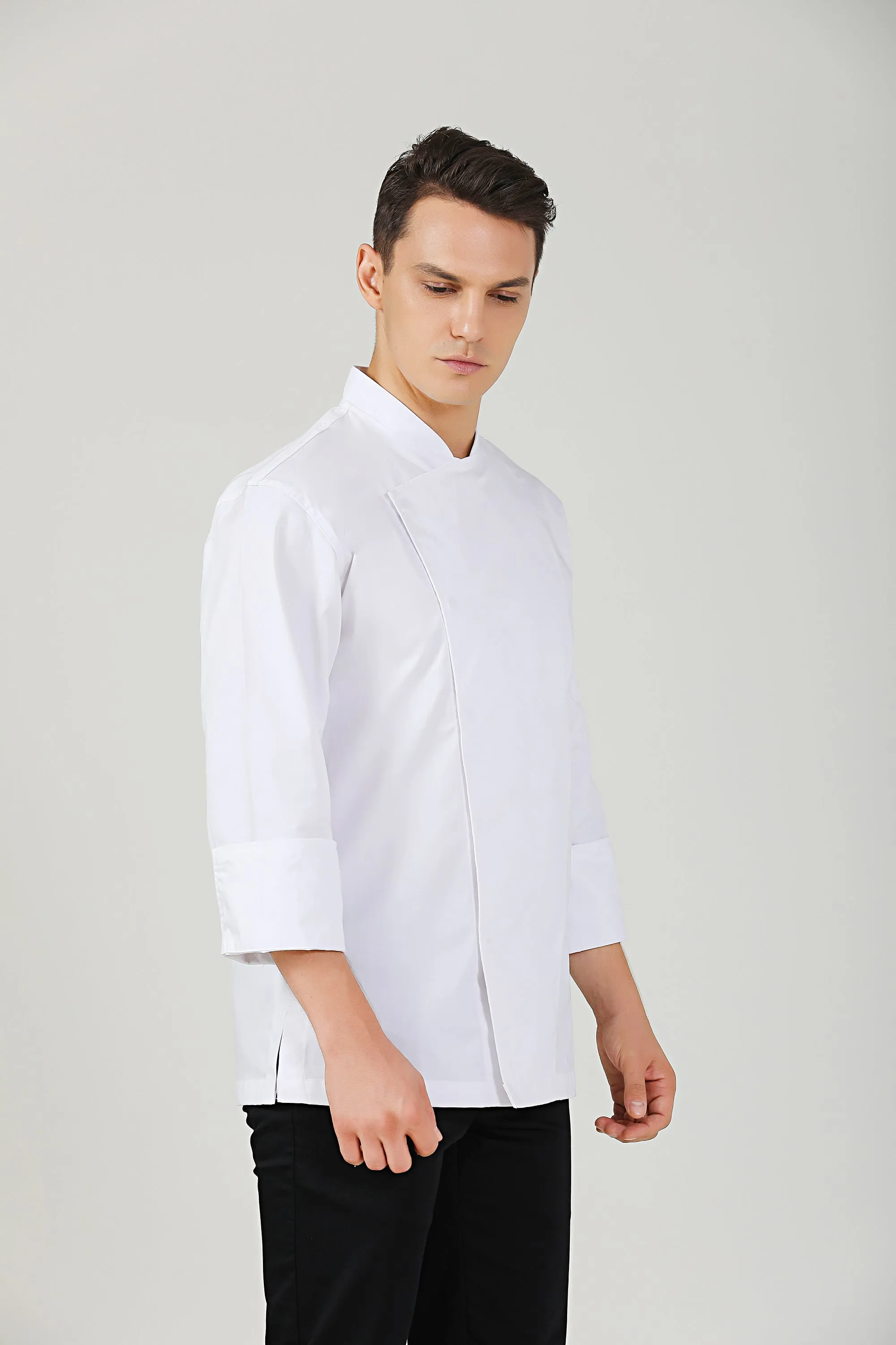 Holly White Chef Jacket, Long Sleeve