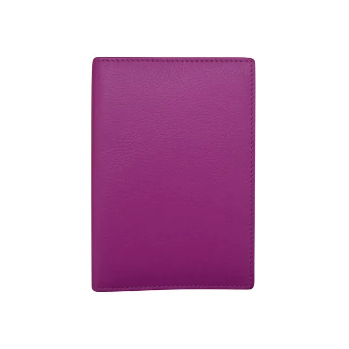 ILI New York RFID Leather Passport Cover / Vax Card Holder 6753RFB