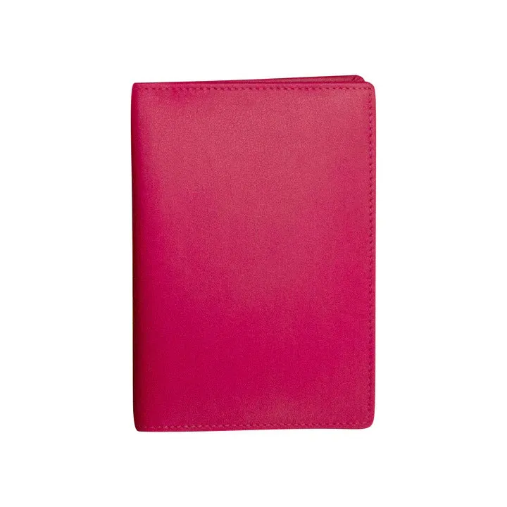 ILI New York RFID Leather Passport Cover / Vax Card Holder 6753RFB