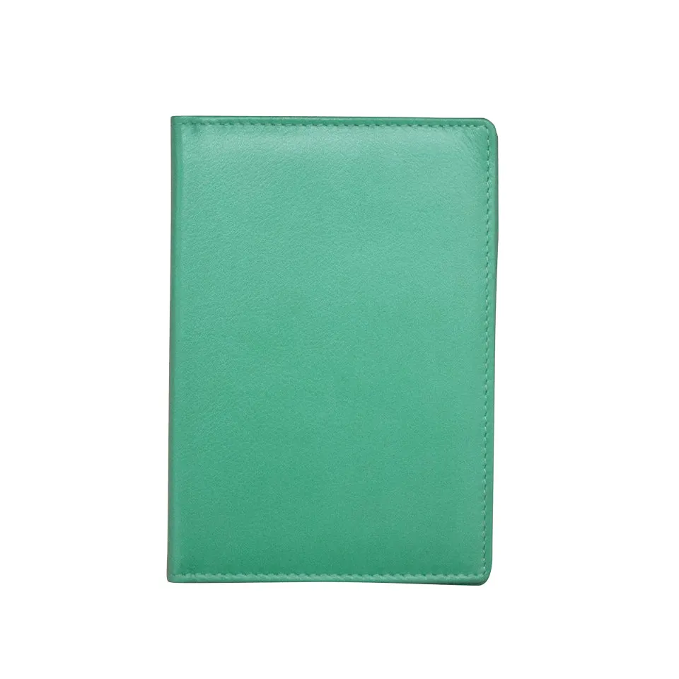 ILI New York RFID Leather Passport Cover / Vax Card Holder 6753RFB