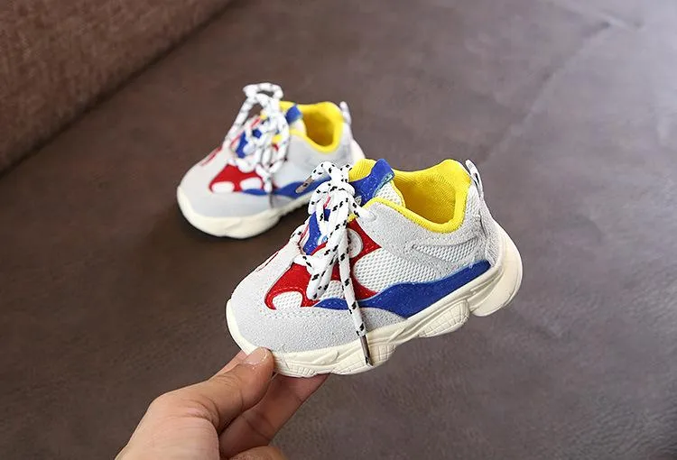 Infant Casual Running Shoes Sneaker Blue Red