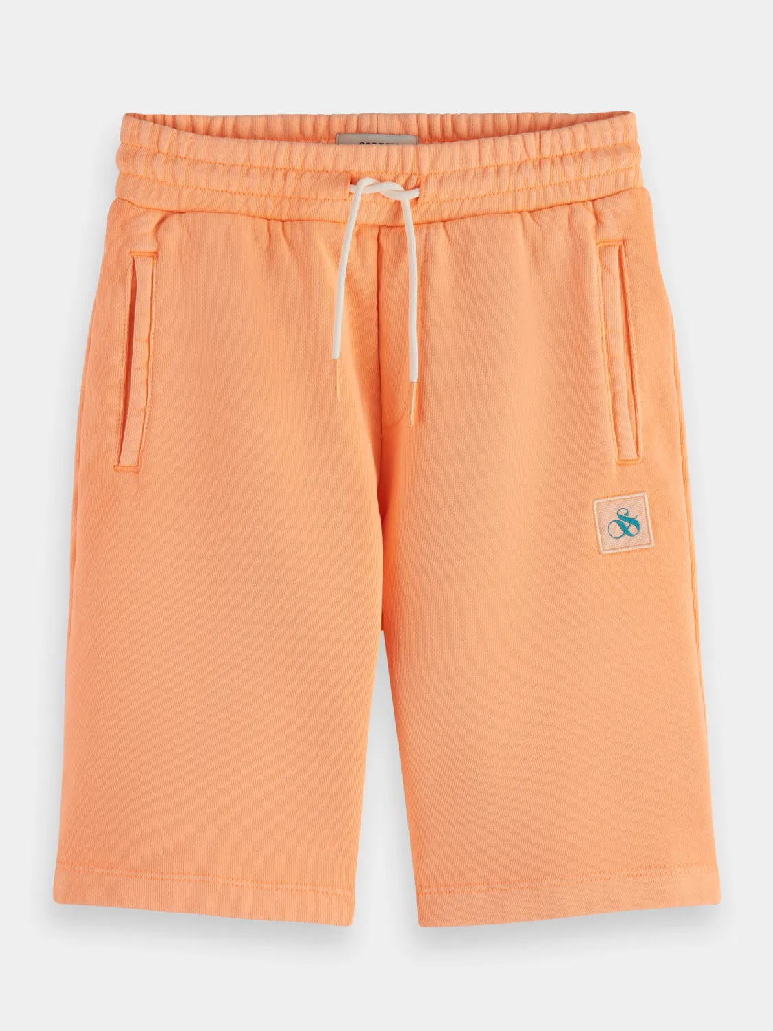 Kids - Longer-length garment-dyed sweatshorts