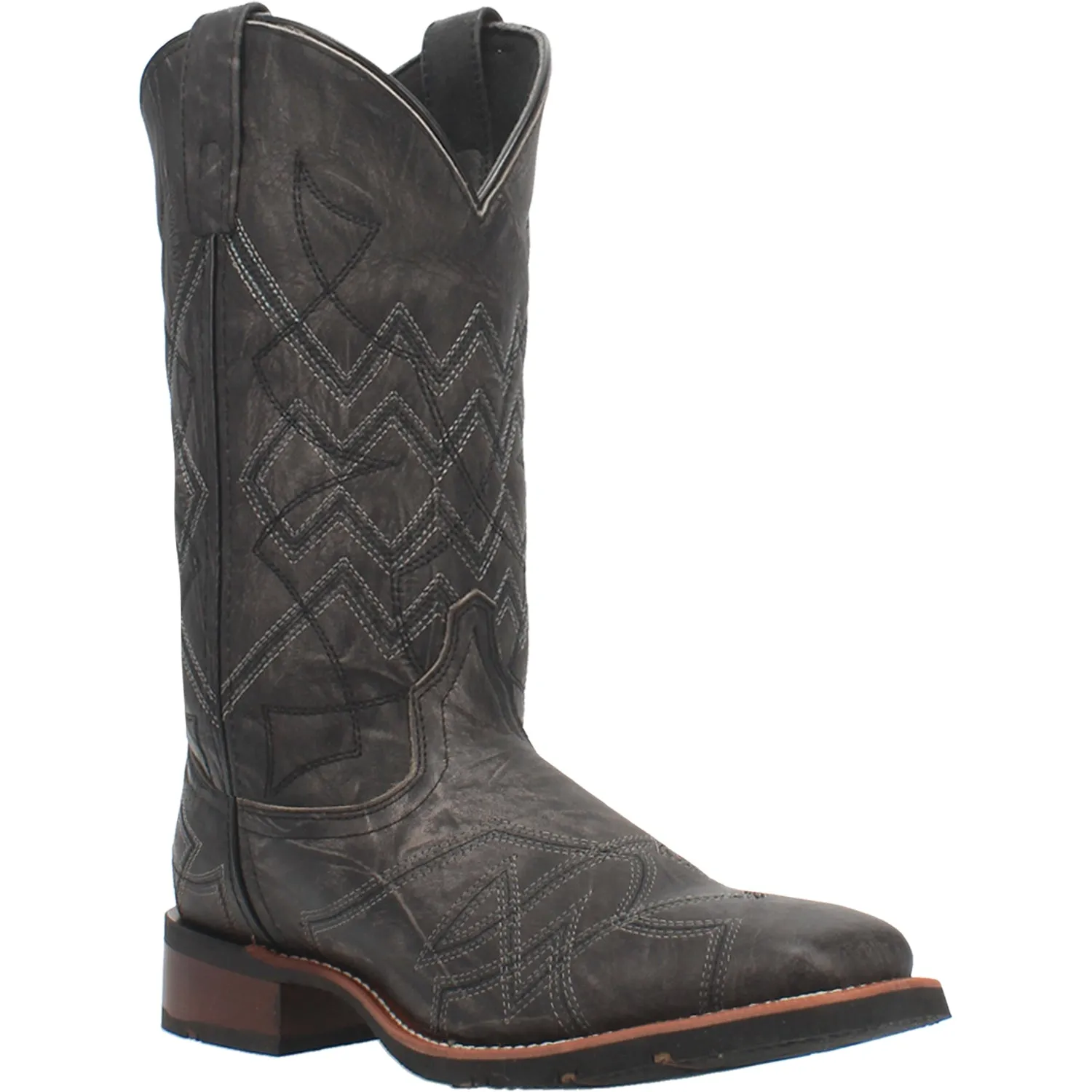 Laredo Mens Axel Black 7927 Western Cowboy Boots