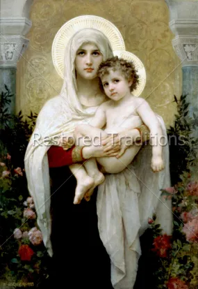 Madonna of the Roses – Bouguereau