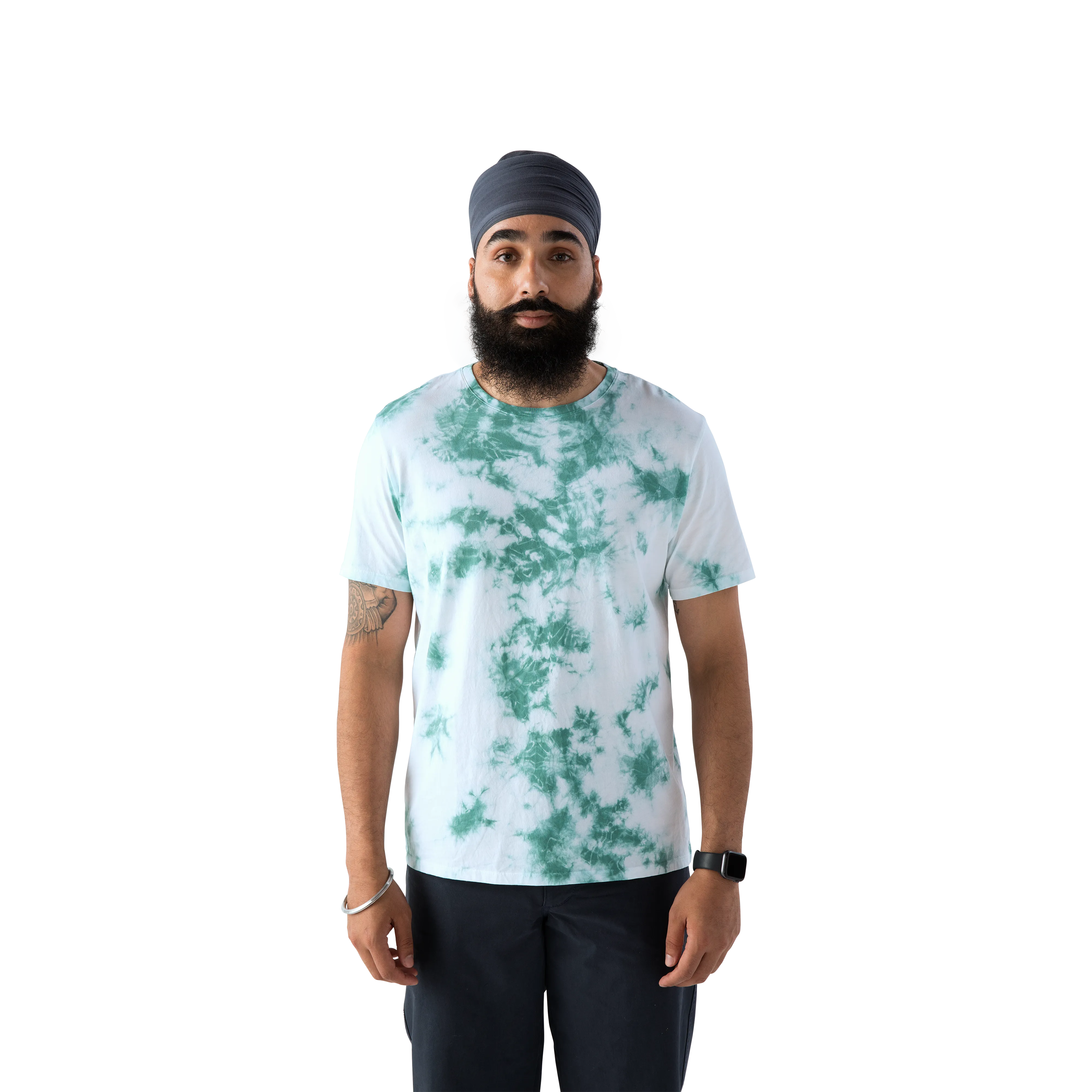 Men's Pima Cotton Tie Dye Crew Neck T-Shirt