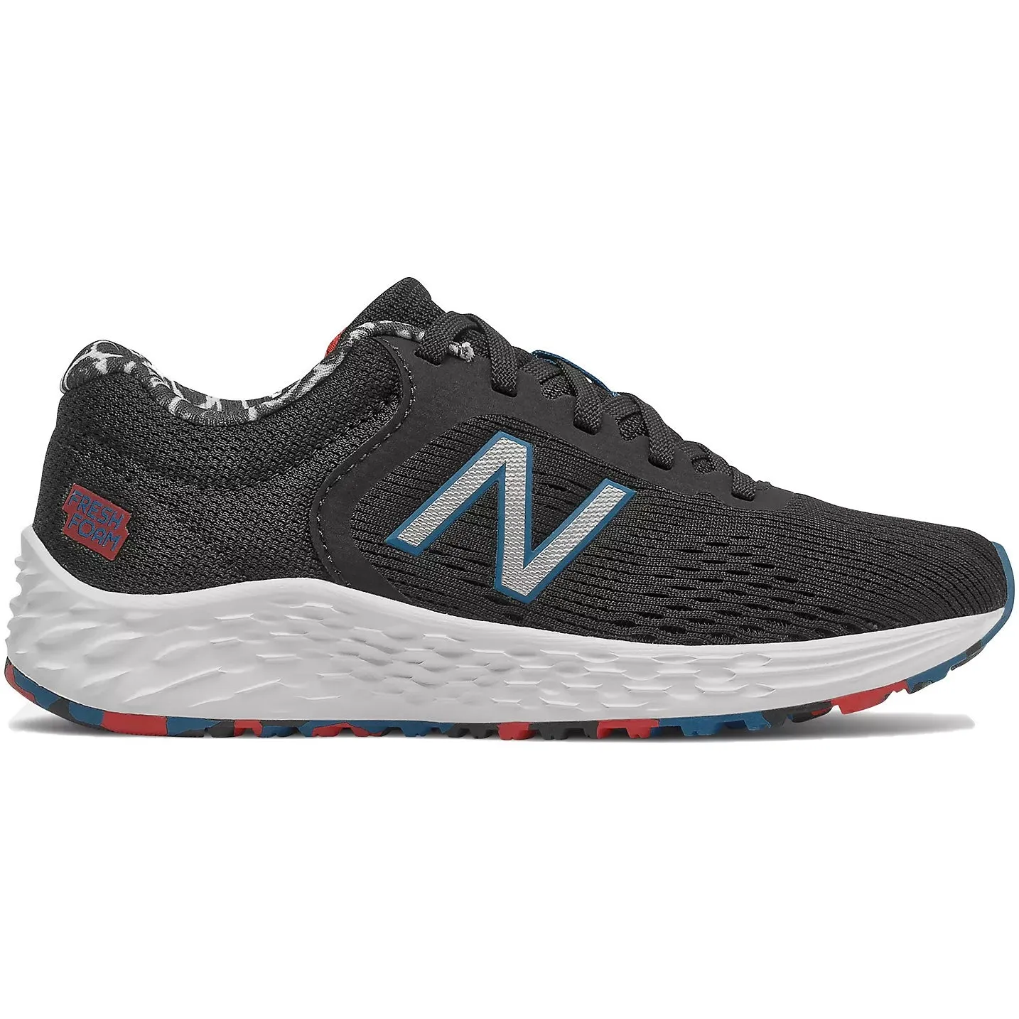 New Balance Kids Arishi v2 Lace Up Running Shoes Black / Blue