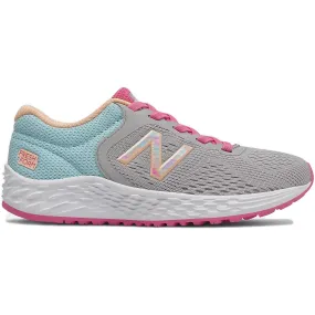 New Balance Kids Arishi v2 Lace Up  Running Shoes Rain Cloud / Pale Blue / White