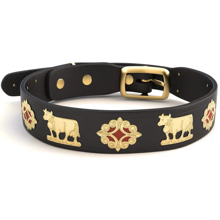 Overstock Sale! 1 1/4" Medium Contemporary Swiss Dog Collar