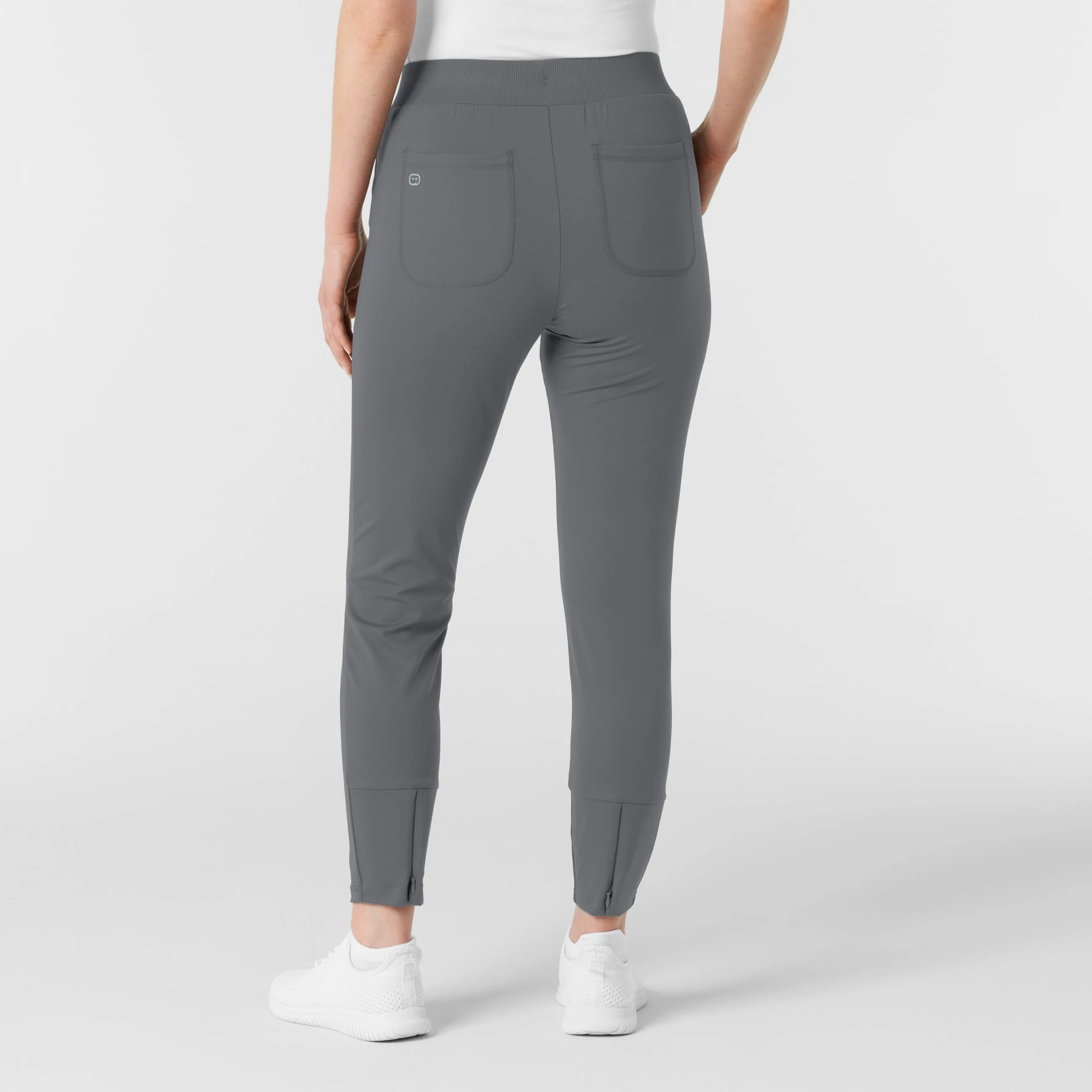 RENEW Knit Women's Track Scrub Pant - Pewter