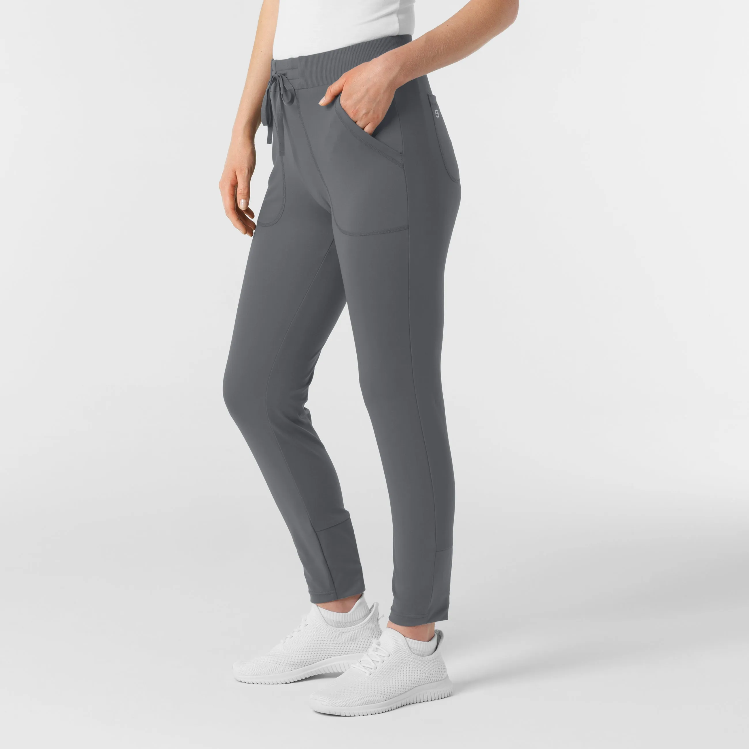 RENEW Knit Women's Track Scrub Pant - Pewter