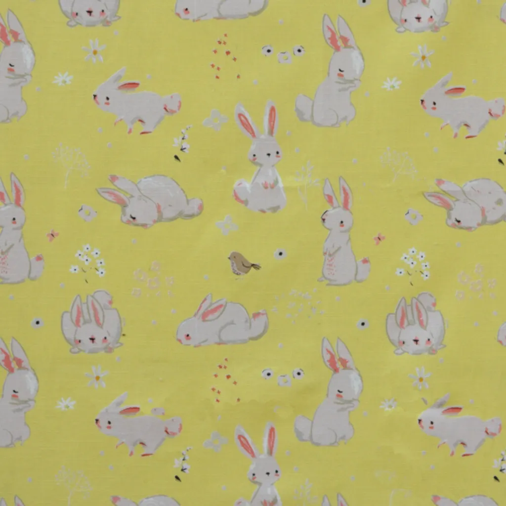 Walter Knabe Wellington Bunnies Machine Printed Fabric