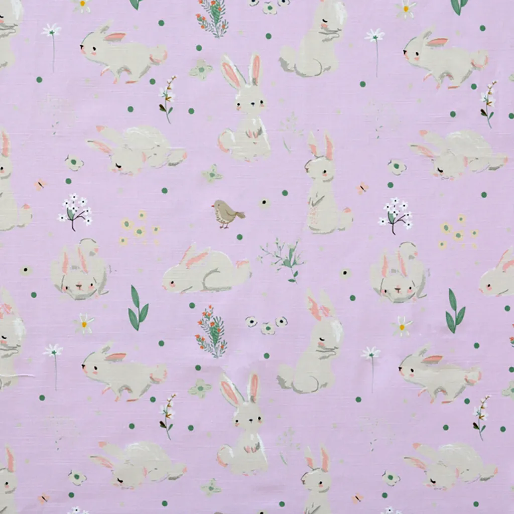 Walter Knabe Wellington Bunnies Machine Printed Fabric