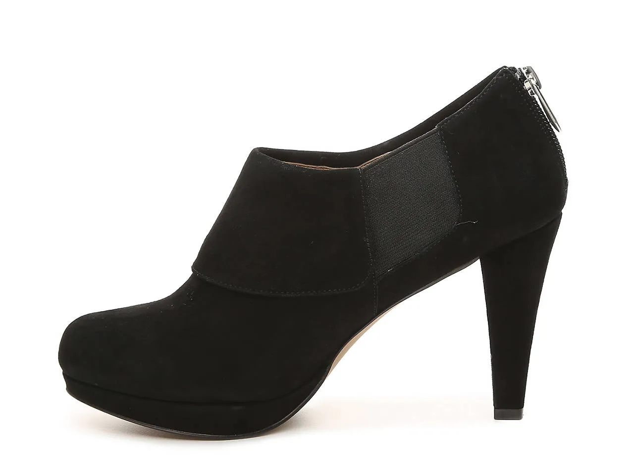 Women's ADRIENNE VITTADINI •Pasco• Platform Bootie- Black Suede 8.5M